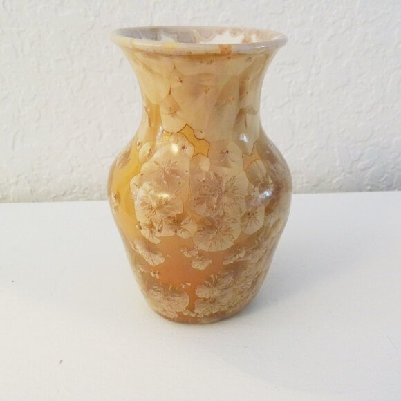 Vintage Studio Art Iridescent Pottery Vases, a Pair main image 2